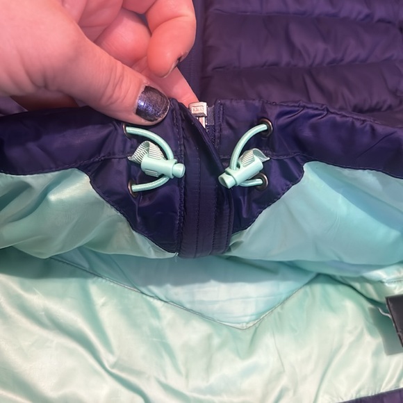 NWOT The North Face 700 Goose Down Vest Insulated Purple Puffer Medium - Picture 8 of 8